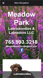 Mobile Screenshot of meadowparklabradoodles.com